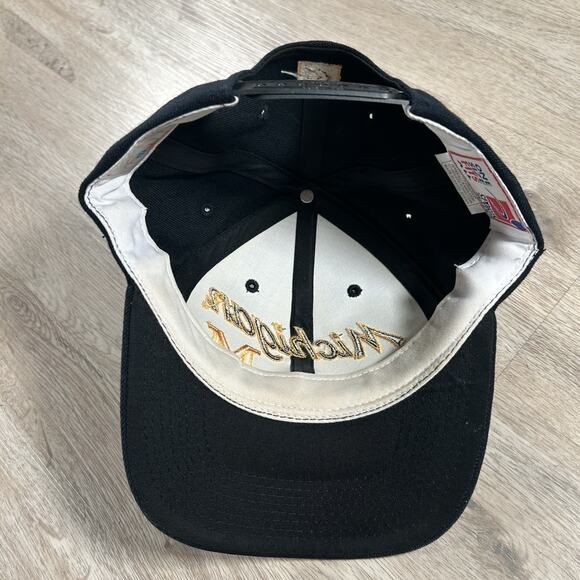 Vintage Sports Specialties Michigan Wolverines Hat Snapback Wool Blend Blue Cap - Picture 3 of 9